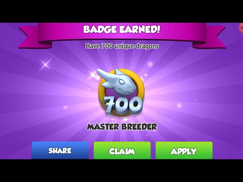 Unlocking The Master Breeder Badge | 700 Dragons | Hatching The Arcana Dragon | Dragon Mania Legends