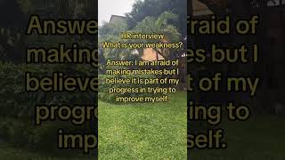 Download lagu HR INTERVIEW : What is your weakness?   #questionanswer #begginers #whatisyourweakness #virals mp3