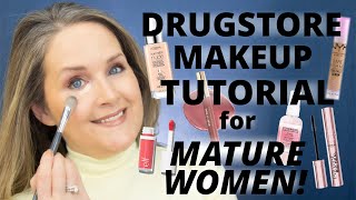 Ultimate Drugstore Makeup for Radiant Mature Skin! Over 50!