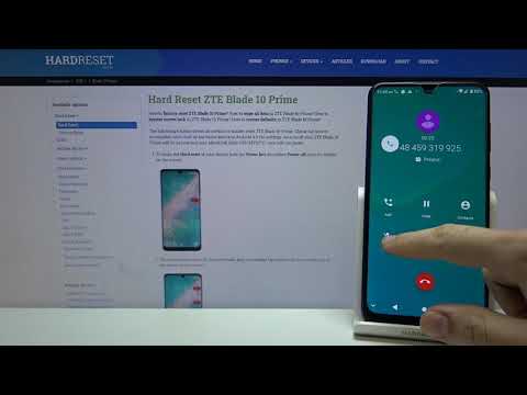 ZTE Blade 10 Prime Incoming Call Screen & Options