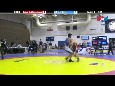 GR 98 KG - R16 - Ruslan Mukhamadiyarov (RUS) vs. Hardeep (IND)