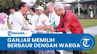 Ada Presiden Jokowi dan Puan Maharani, Gubernur Jateng Ganjar Pranowo Pilih Membaur dengan Warga