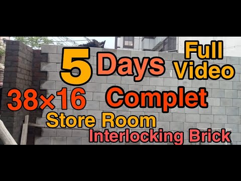 Cement interlocking bricks