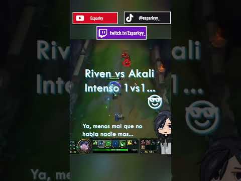 Riven vs Akali intenso 1vs1