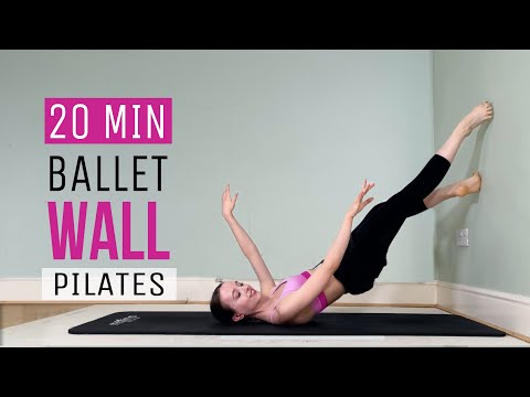 💖 Ballet Pilates Wall Workout: Straighten Your Posture in this 20 Min At Home Routine (Abs + Legs)