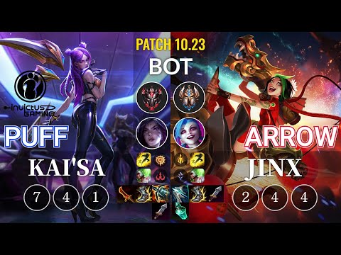 IG Puff Kai'Sa vs Arrow Jinx Bot - KR Patch 10.23