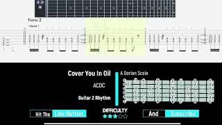 AC/DC - Cover You In Oil - Guitar 2 Rhythm - Guitartabs23