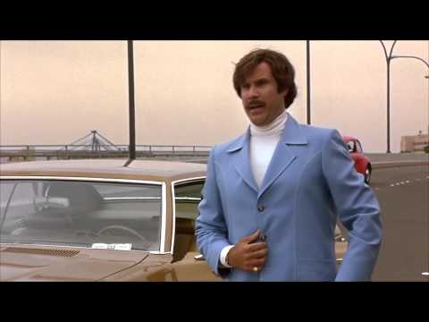 WILL FERRELL ANCHORMAN FLYING DOG SCENE