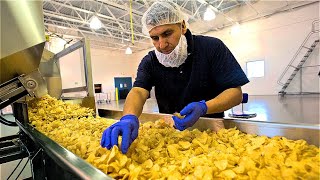 How Potato Chips Are ACTUALLY Made // Inside a Potato Chip Factory
