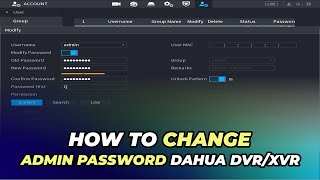 Dahua DVR Password Change | Dahua NVR Password Change