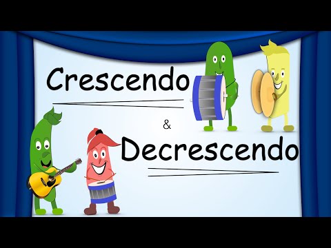 Crescendo & Decrescendo | Building Blocks of Music |Dynamics | Green Bean's Music
