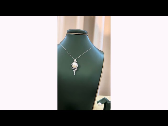 طقم فضة ولولو زراعي وزركون مميز روعة