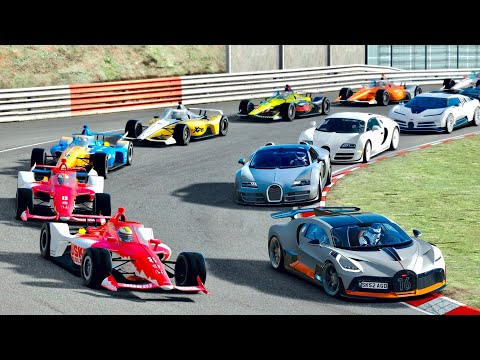 Bugatti Hypercars vs IndyCars 2021 at Nordschleife