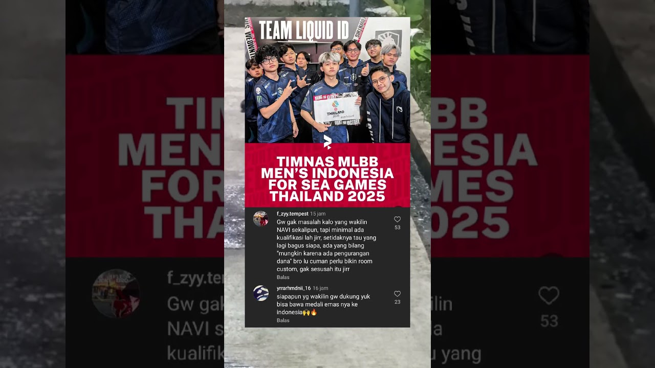 TLID RESMI JADI PERWAKILAN TIMNAS MLBB DI SEA GAMES THAILAND #mobilelegends #tlid #timnasindonesia