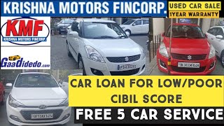 New like used cars with 1 year warranty. Loan for Low and Poor CIBIL score. Part 2