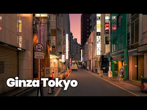 Tokyo Ginza Night Walk 4K HDR – Japan Winter Lights & City Vibes 🌙✨