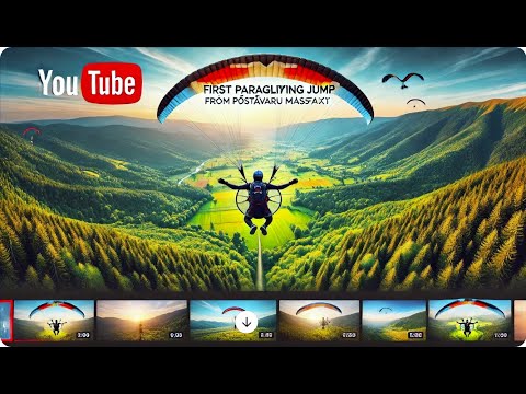 Zbor cu parapanta de pe Masivul Postăvaru 🪂✨ Paragliding in Brașov, România | 4K Video