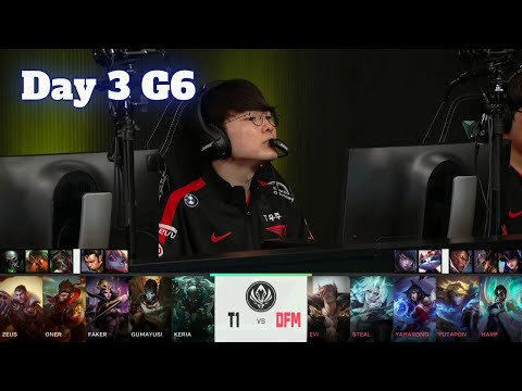 T1 vs DFM - Day 3 LoL MSI 2022 Group Stage | T1 vs Detonation FM full game