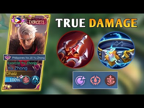 UNDERRATED TRUE DAMAGE BUT CAN KILL TANKY ENEMY! | YU ZHONG PERFECT COMBO - MLBB