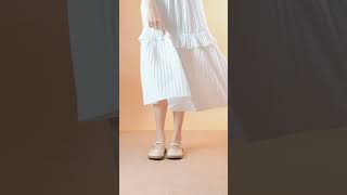 Giày Búp Bê MWC - 2281 Giày Búp Bê Phối Màu Xinh Xắn,Khóa Cách Điệu Thời Trang