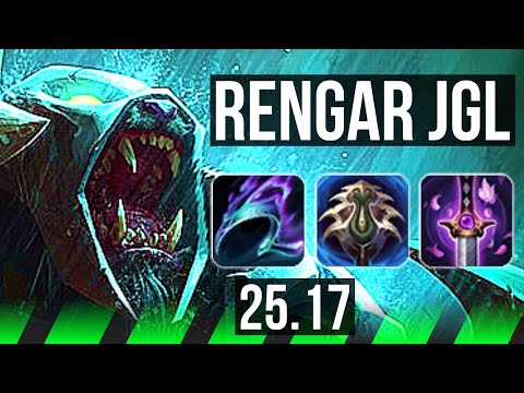RENGAR vs SHACO (JGL) | Legendary, 20/5/9 | EUW Master | 25.17
