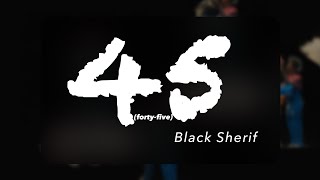 Black Sherif - 45 (forty-five) (Official Lyrics)