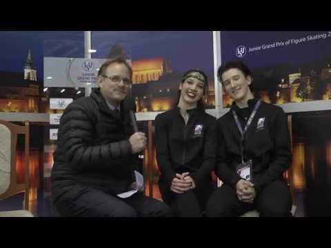 McNamara and Carpenter Interview - ISU JGP Torun 2015