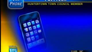 preview picture of video 'Huntertown town council member defends town clerk'