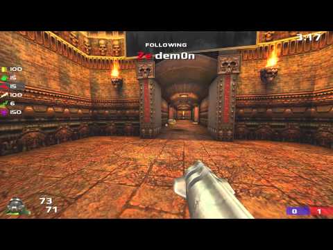 QuakeLive Plays Ep #16 - dem0n vs toxic - Blood Run