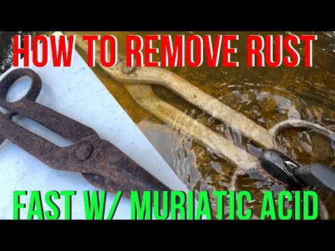 How to Remove Rust with Muriatic Acid (Hydrochloric) Faster Than Vinegar