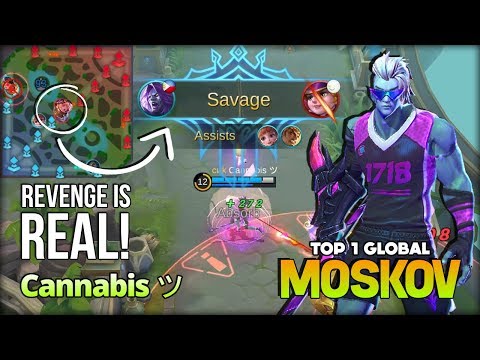 Moskov Perfect SAVAGE! Gank Me More, Revenge is Real! Cannabis ツ Top 1 Global Moskov ~ MLBB