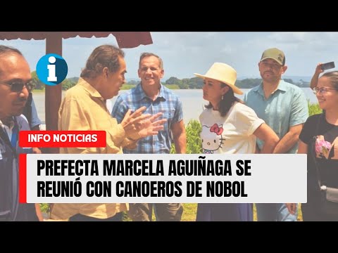 Prefecta del Guayas, Marcela Aguiñaga cumplió agenda en Nobol