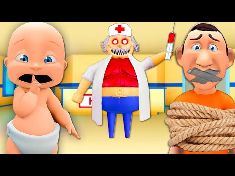 Baby RESCUES Daddy From EVIL HOSPITAL!