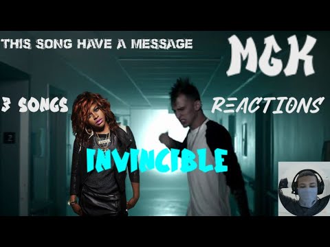 INVINCIBLE IS A MOTIVATED SONG!!! (REACTIONS!!)(MGK)
