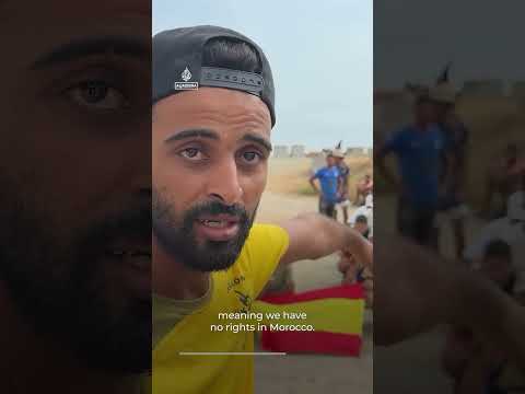 Moroccan migrants stage sit-in as thousands remain stranded in Ceuta | AJ #shorts