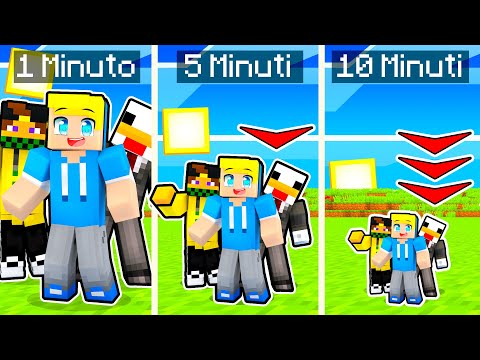 MINECRAFT MA OGNI MINUTO DIVENTIAMO PIÙ PICCOLI!!