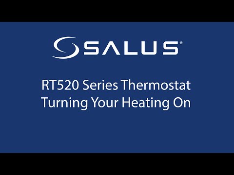 RT520 Series Thermostat - Turning Your Heating On