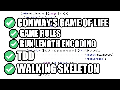 Conway's Game of Life in Clojure - TDD MOOC