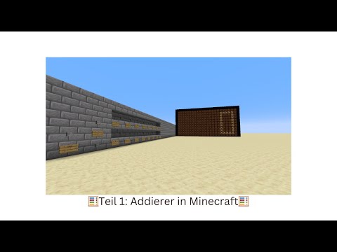 🧮Rechnen in Minecraft - Addierer (+Tutorial)🧮