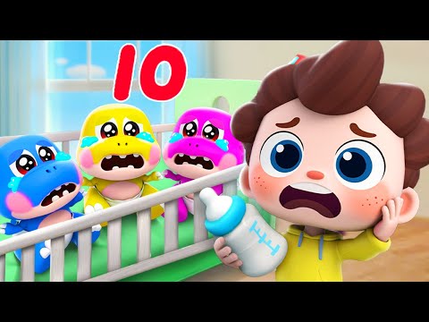 Where is Mommy？🥺 | Ten Little Dinosaurs | Animals Song | Nursery Rhymes & Kids Songs | BabyBus
