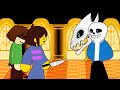 Undertale Stick Fight Frisk Chara VS Sans