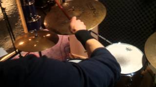 Rodina recording crazy synth solo in Rebel