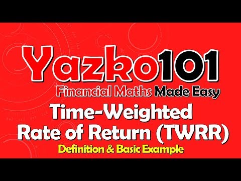Time-Weighted Rate of Return (TWRR): Definition & Worked Example (CT1 video)