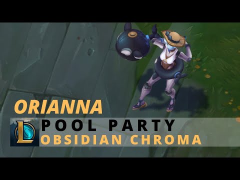 Pool Party Orianna Obsidian Chroma - League Of Legends