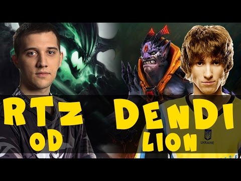 Dota 2 Secret.Arteezy plays Invoker vs Navi.Dendi plays Lion