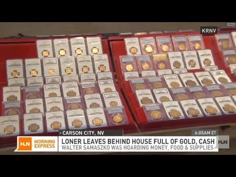 $7 million gold hoard found in loner's home