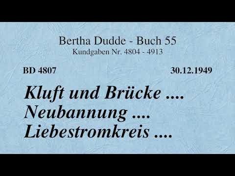 BD 4807 - KLUFT UND BRÜCKE .... NEUBANNUNG .... LIEBESTROMKREIS ....