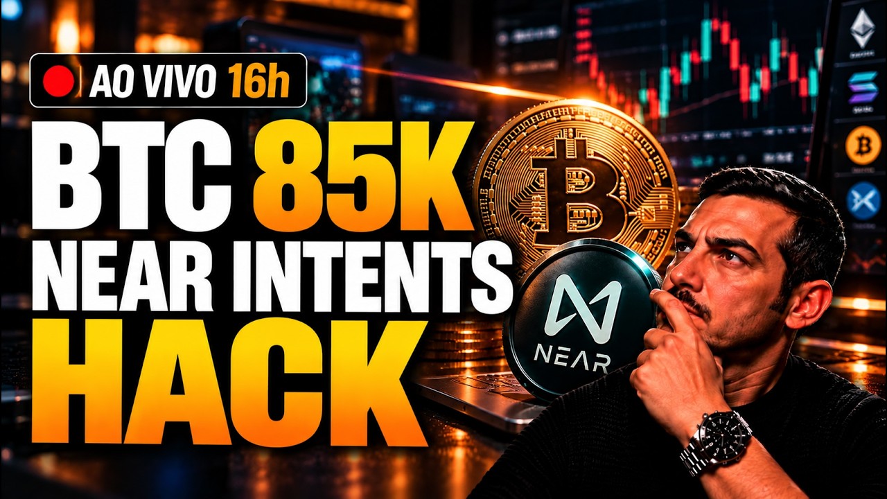 🔥 Bitcoin AO VIVO - Near Intents Sofre Hack Agora - Analisando os Mercados