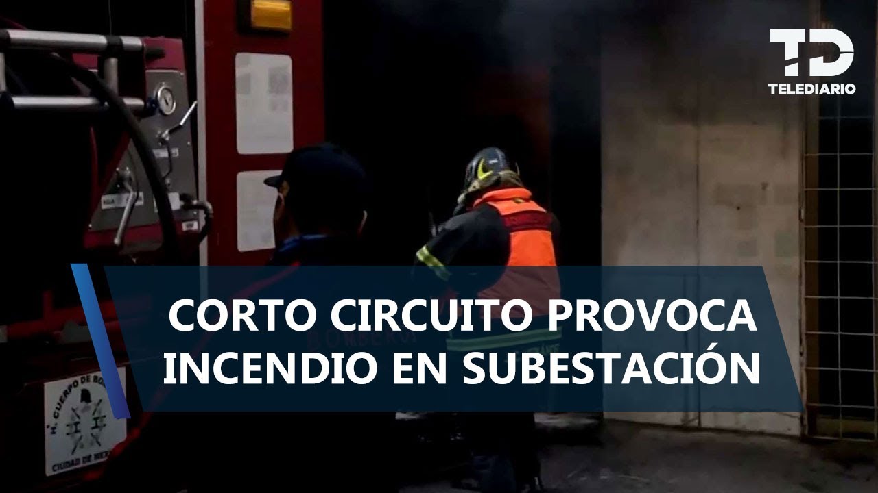 Bomberos sofocan incendio en subestación eléctrica en la Cuauhtémoc