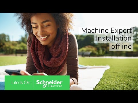 Wie wird die Software EcoStruxure Machine Expert offline installiert?
